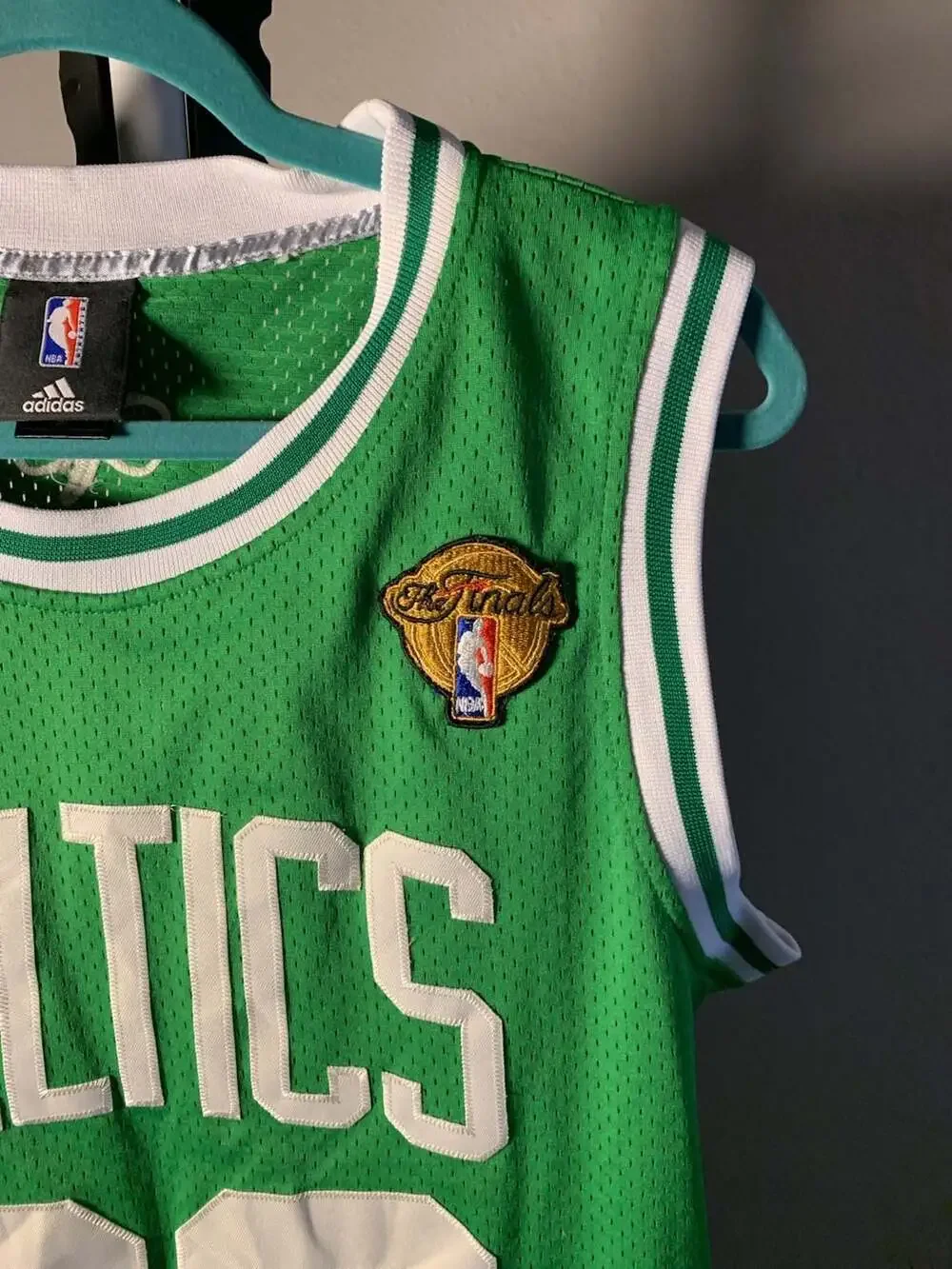 Adidas Boston Celtics Ray Allen #20 NBA Finals Basketball Jersey Green Size 50